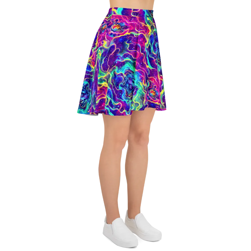 Liquid Light Show on Skater Skirt — Right