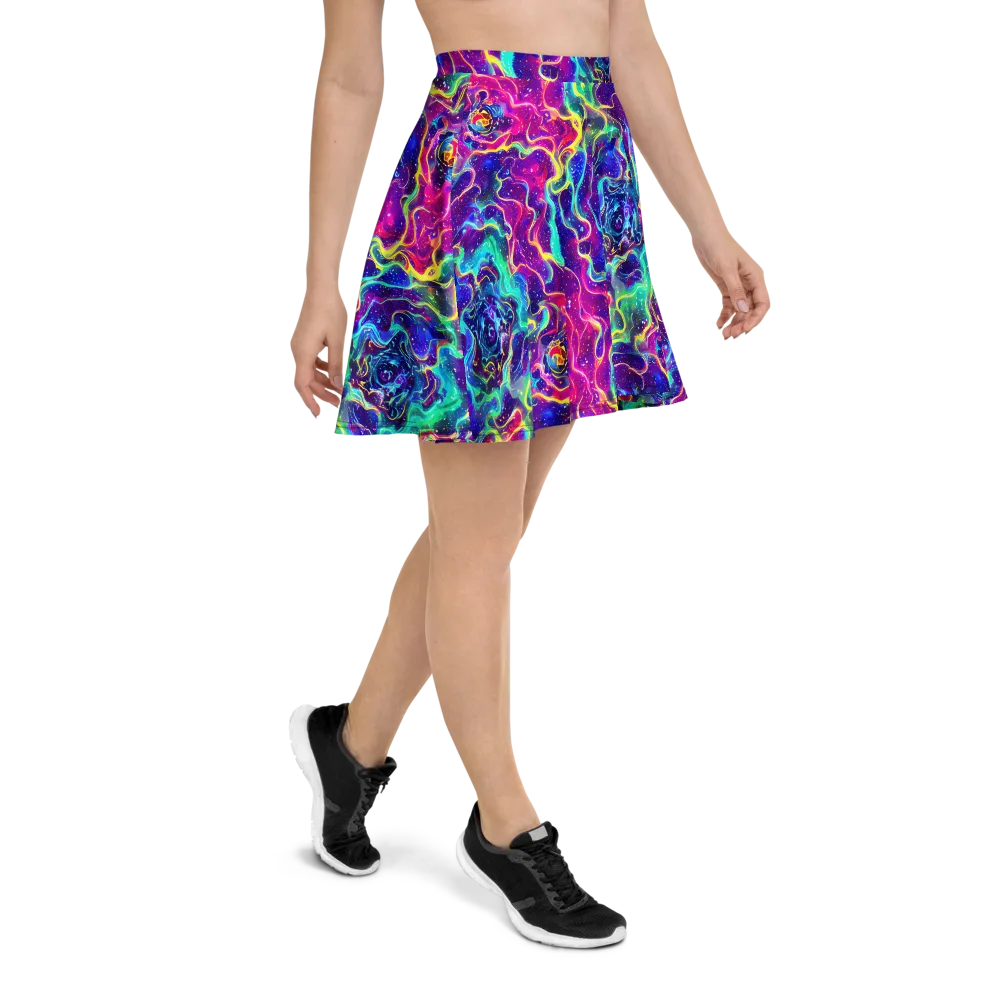 Liquid Light Show on Skater Skirt — Right