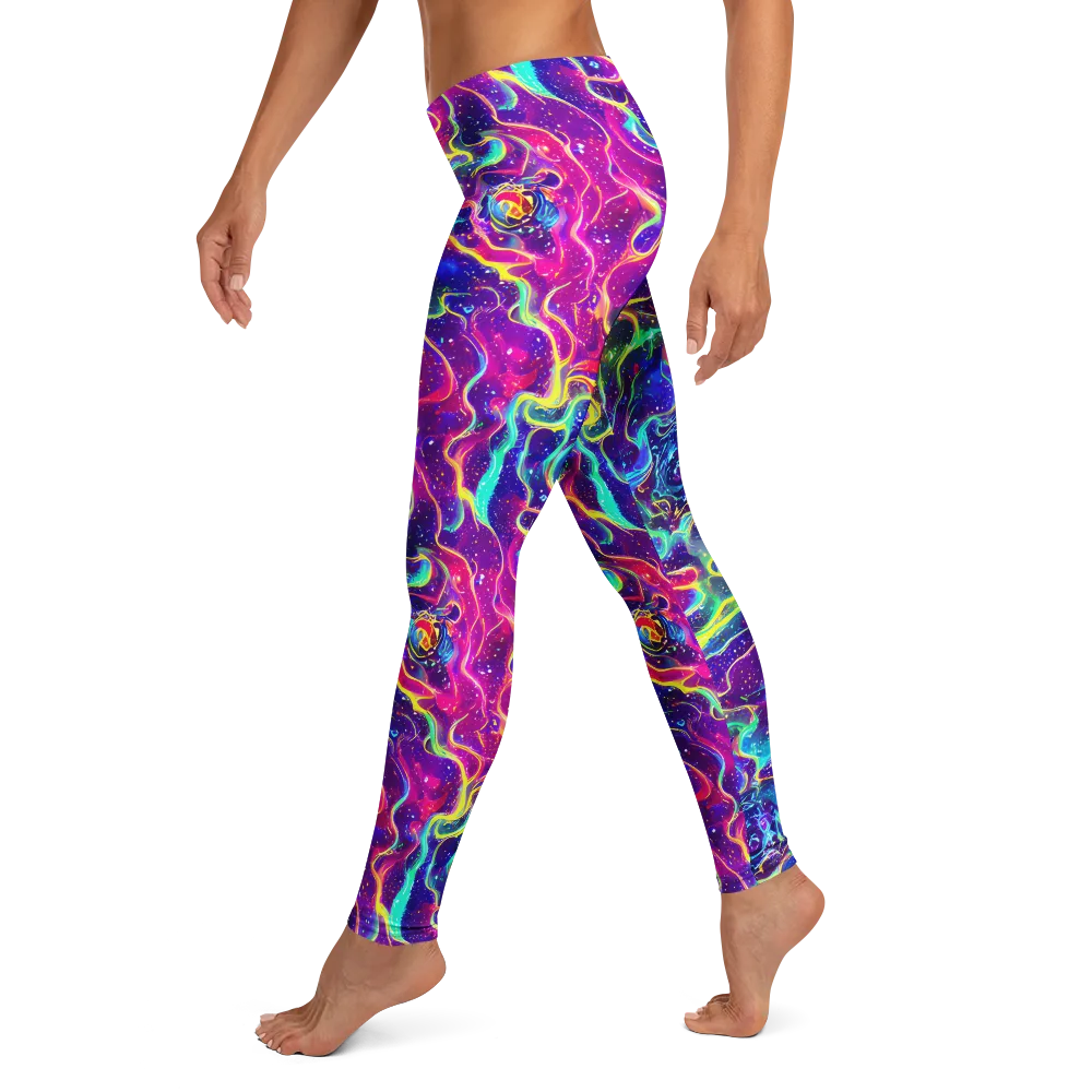Liquid Light Show on Leggings — Left