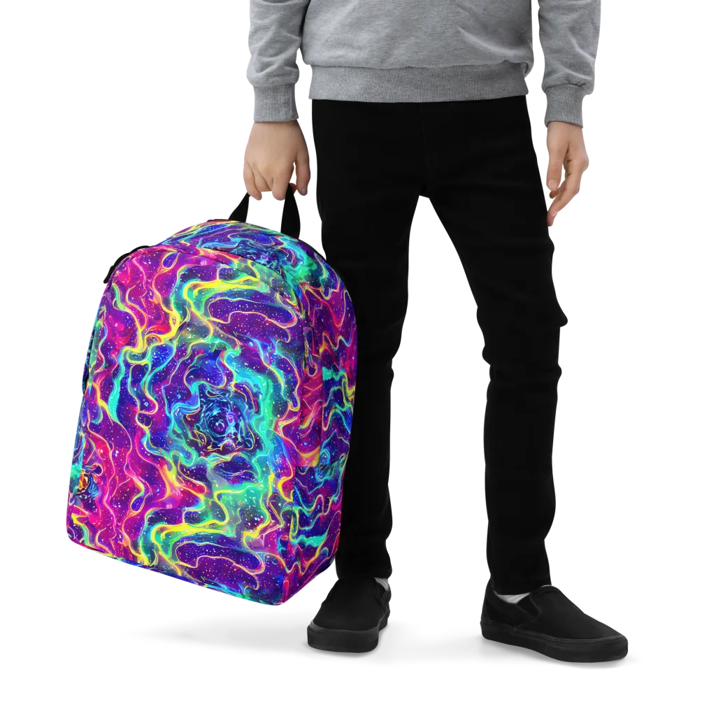 Liquid Light Show on Minimalist Backpack — Zoomed-in