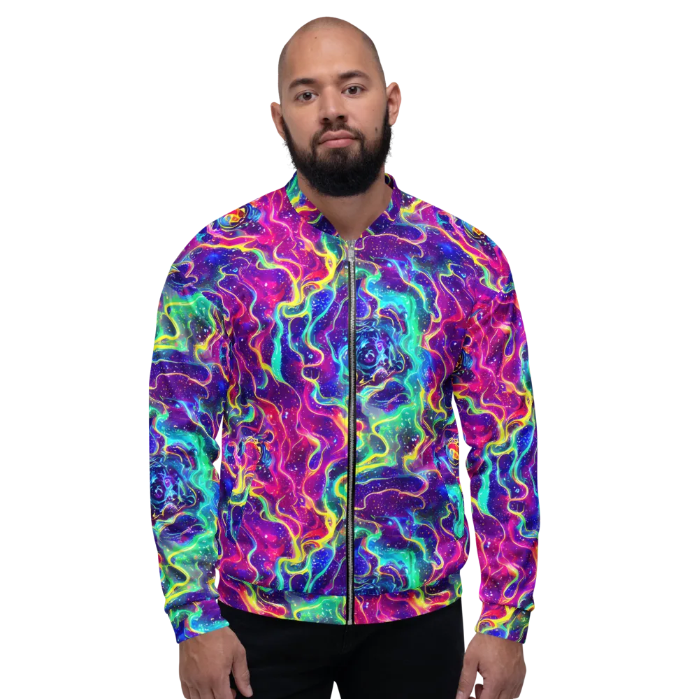 Liquid Light Show on Bomber Jacket — Front
