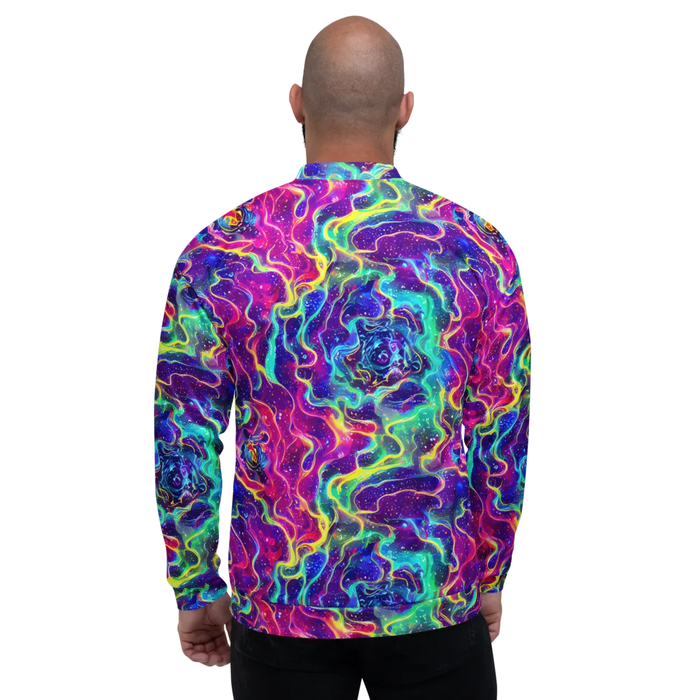 Liquid Light Show on Bomber Jacket — Back