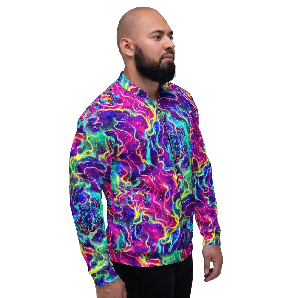 Liquid Light Show on Bomber Jacket — Right