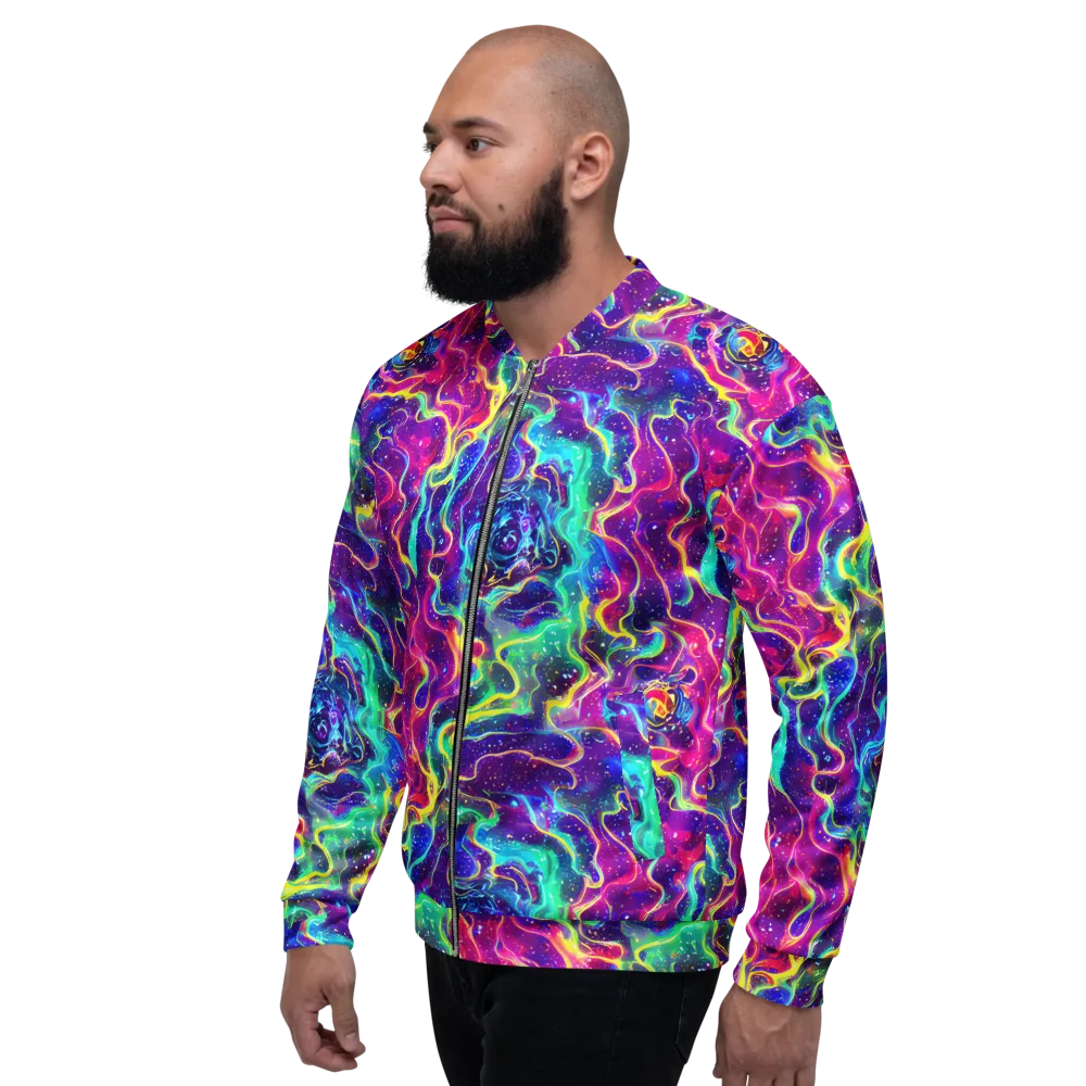 Liquid Light Show on Bomber Jacket — Left