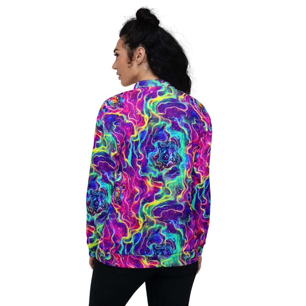 Liquid Light Show on Bomber Jacket — Back