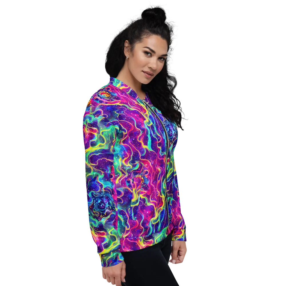 Liquid Light Show on Bomber Jacket — Right