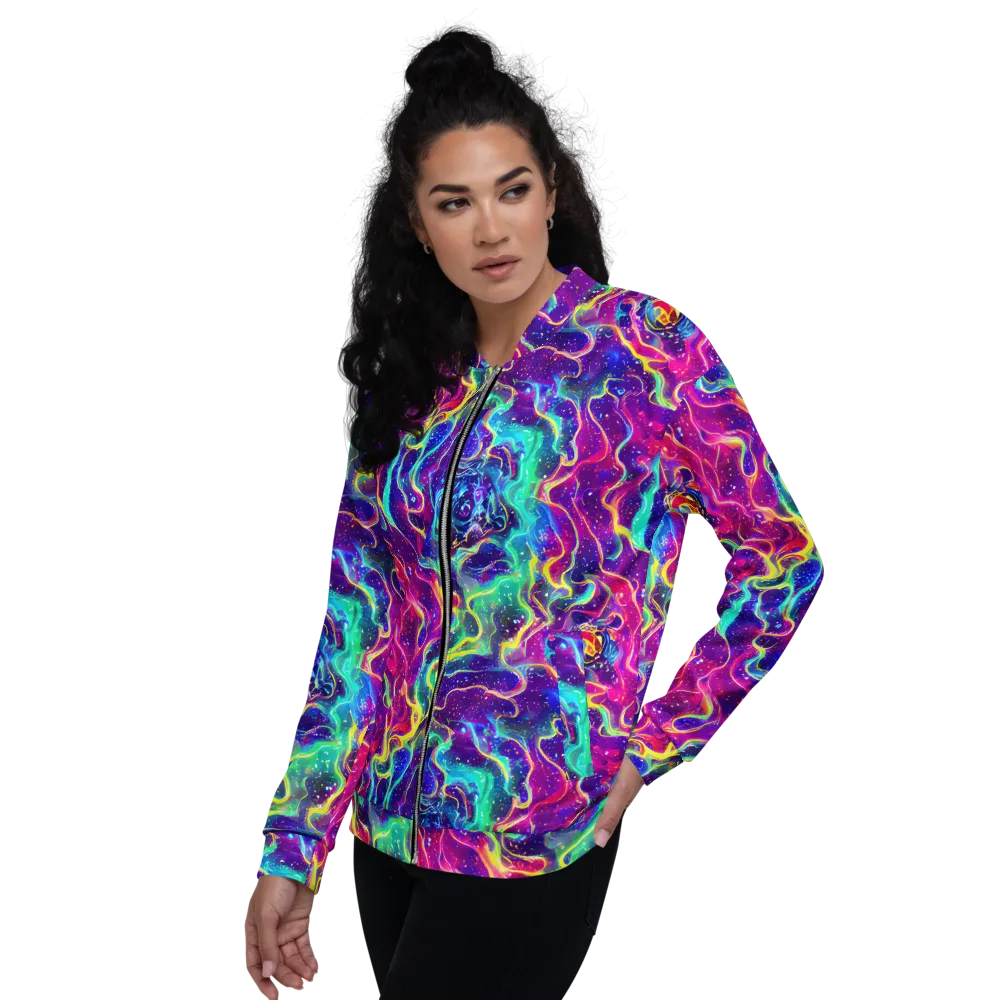 Liquid Light Show on Bomber Jacket — Left