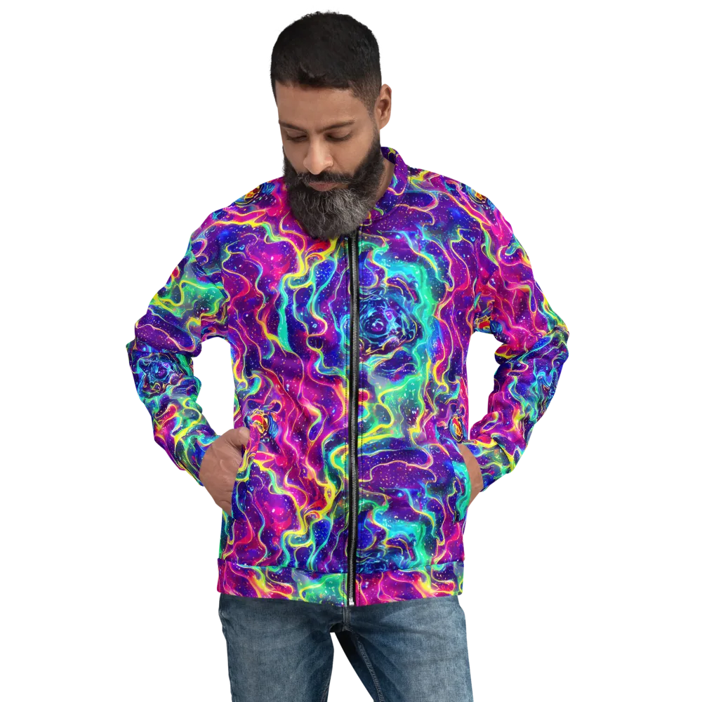 Liquid Light Show on Bomber Jacket — Front