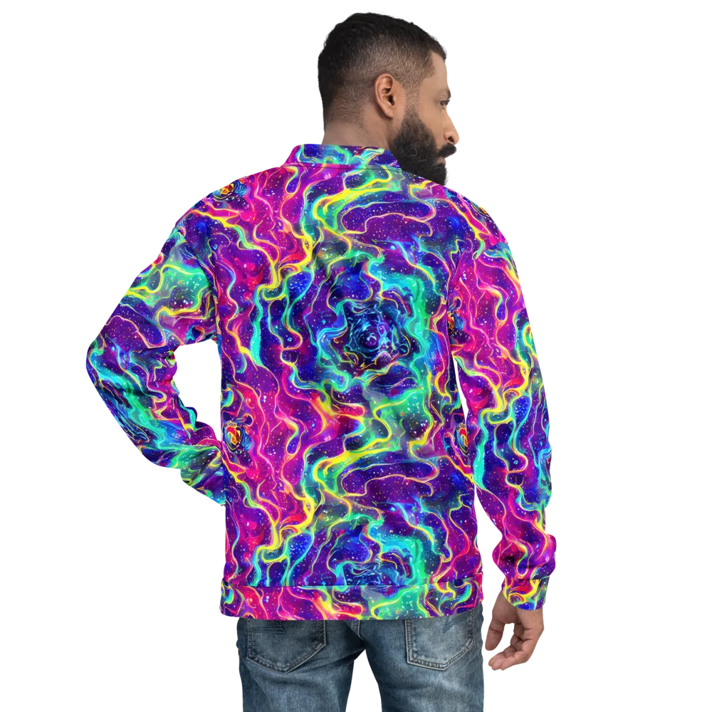 Liquid Light Show on Bomber Jacket — Back