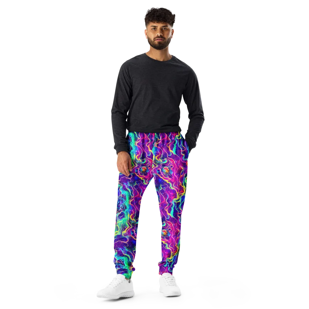 Liquid Light Show on Men's Joggers — Front