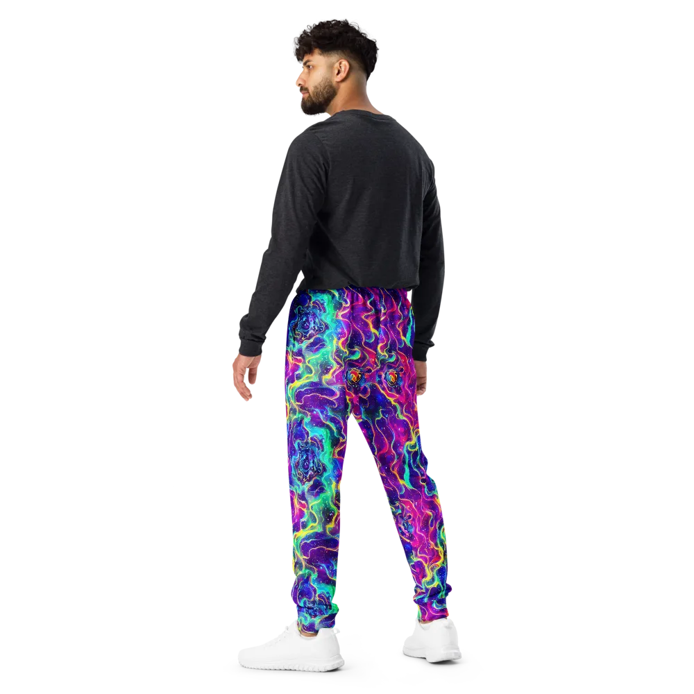 Liquid Light Show on Men's Joggers — Back