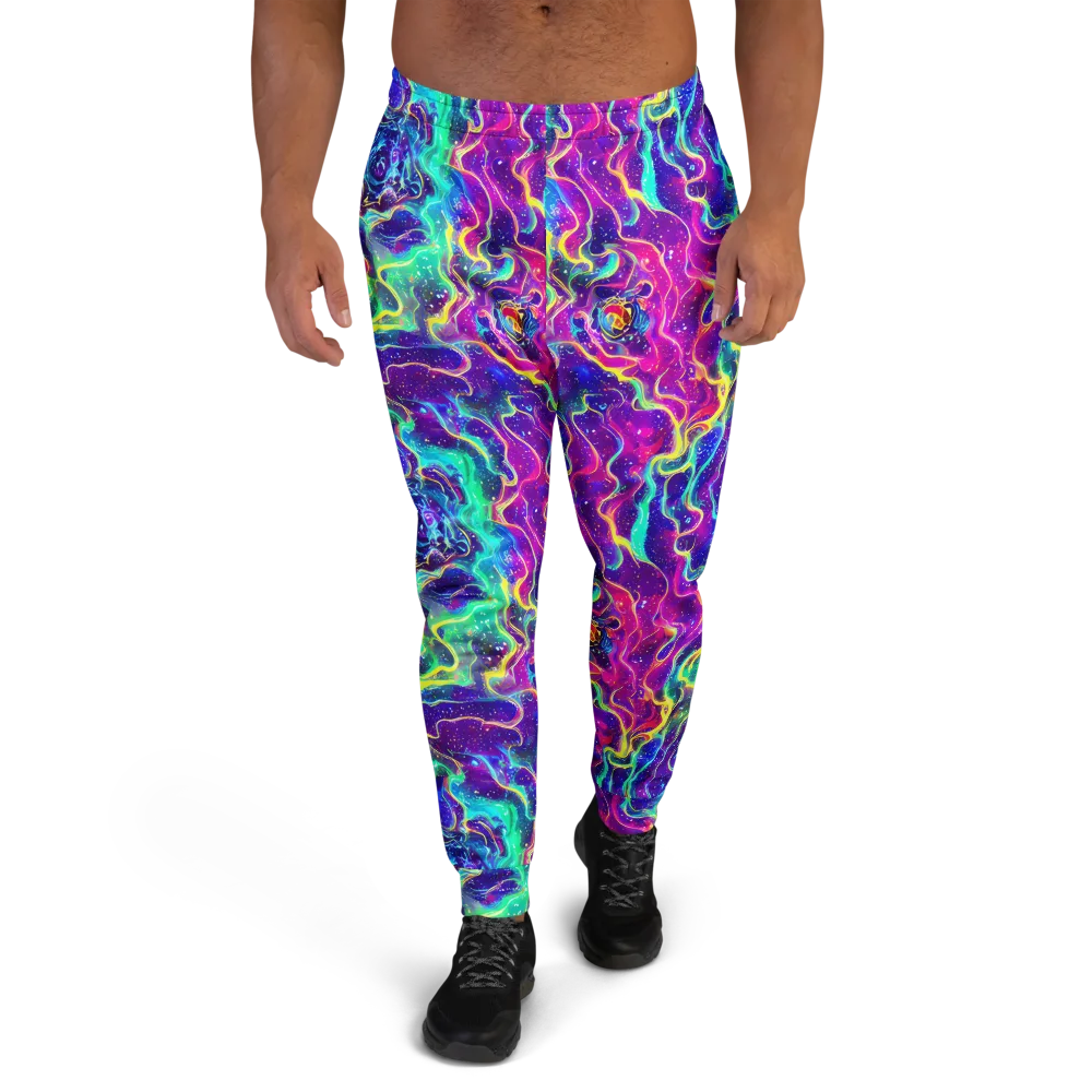 Liquid Light Show on Men's Joggers — Front
