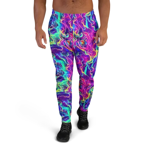 Liquid Light Show on a Men's Joggers