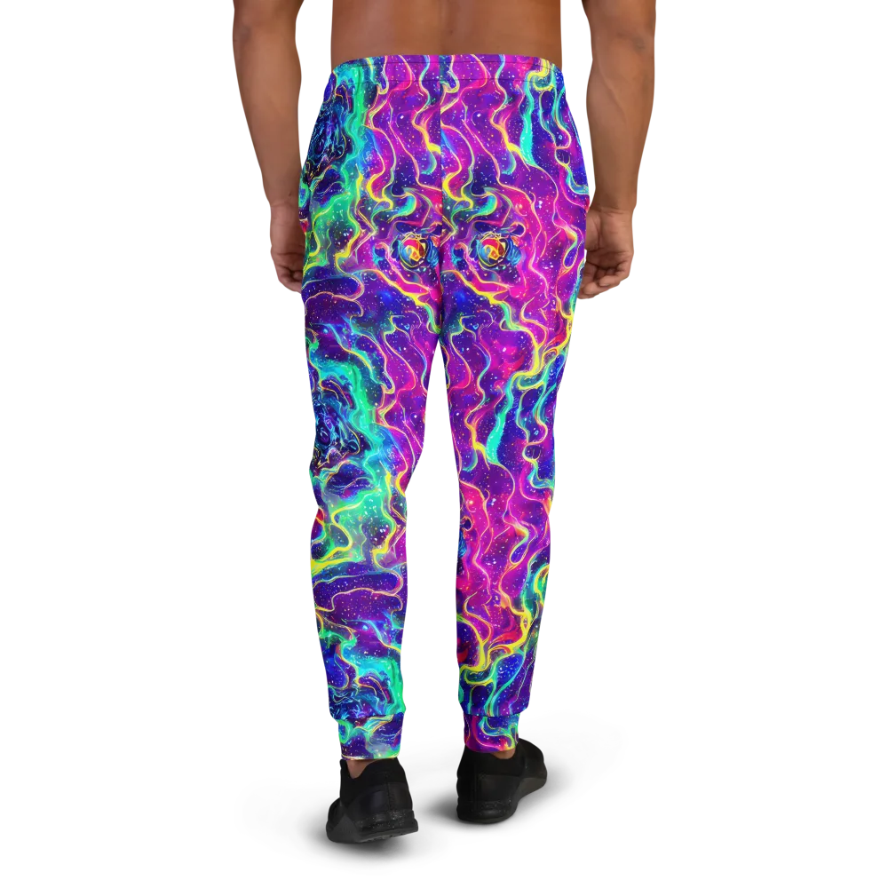 Liquid Light Show on Men's Joggers — Back