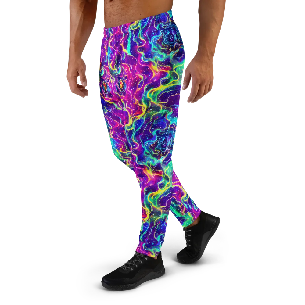 Liquid Light Show on Men's Joggers — Left