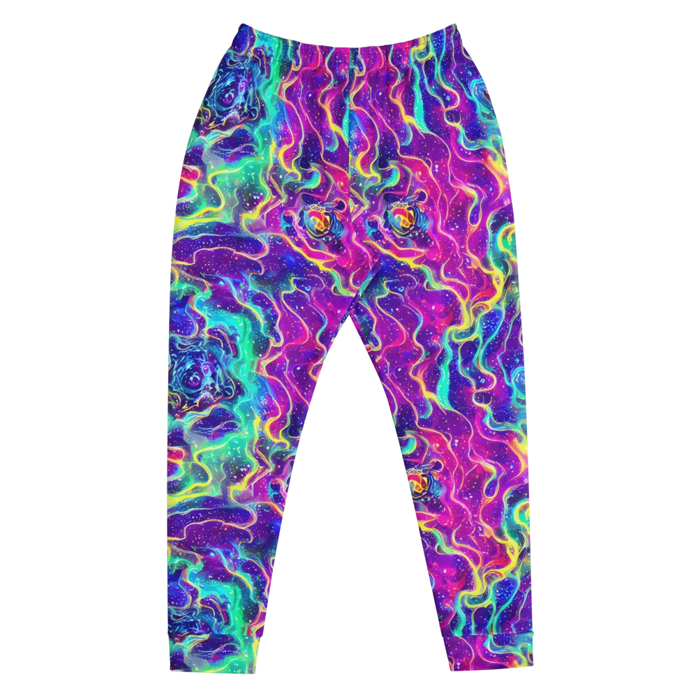 Liquid Light Show on Men's Joggers — Front