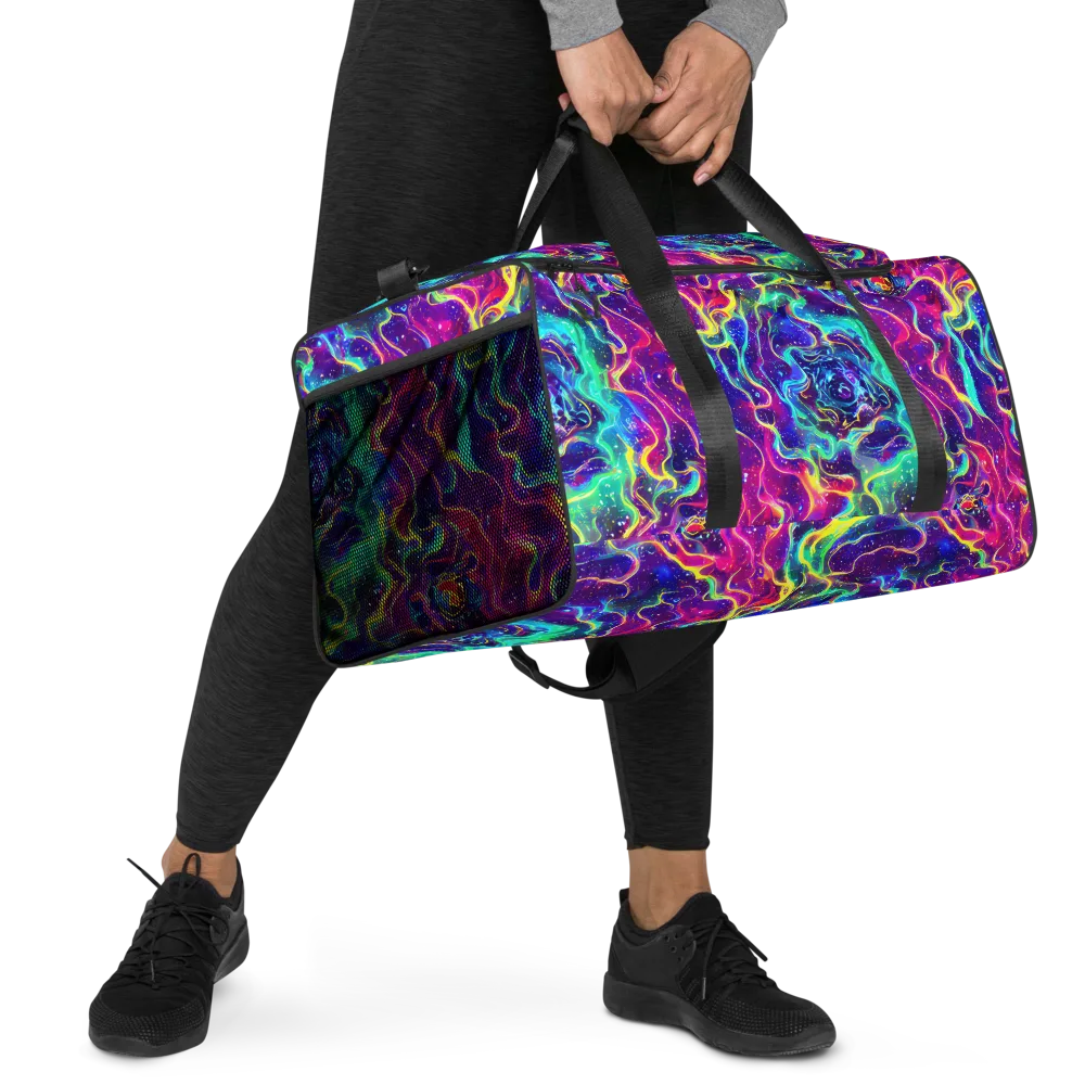 Liquid Light Show on Duffle Bag — Right Front