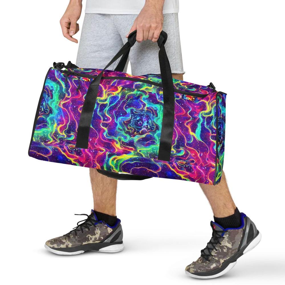 Liquid Light Show on Duffle Bag — Front