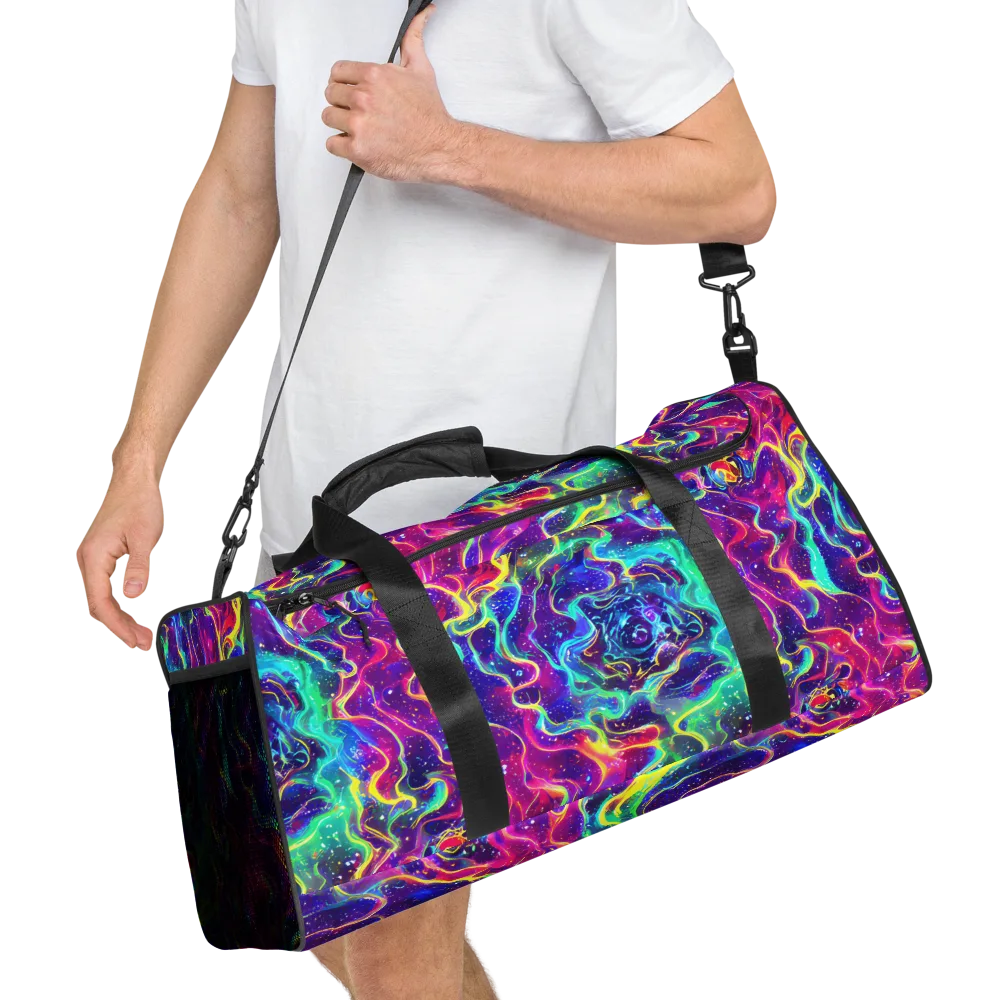 Liquid Light Show on Duffle Bag — Right Front