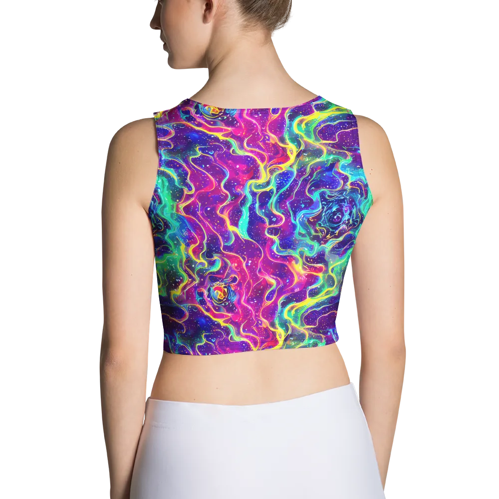 Liquid Light Show on Crop Top — Back
