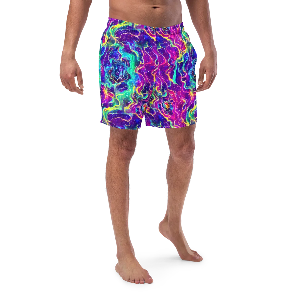 Liquid Light Show on Swim Trunks — Front