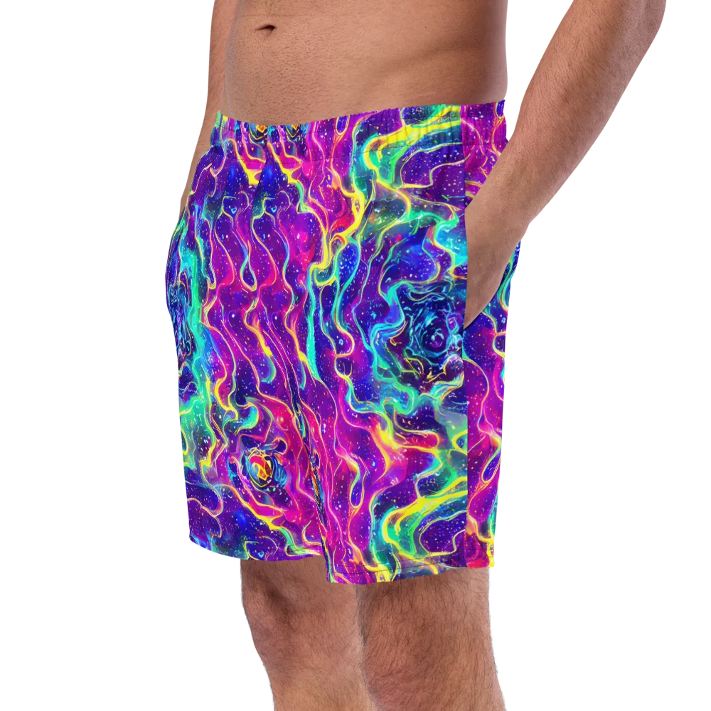 Liquid Light Show on Swim Trunks — Left Front
