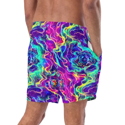 Liquid Light Show on a Swim Trunks
