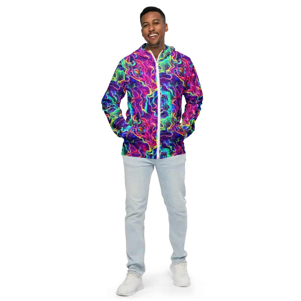 Liquid Light Show on Men's Windbreaker — Front