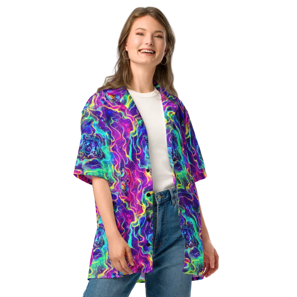 Liquid Light Show on Button Shirt — Front
