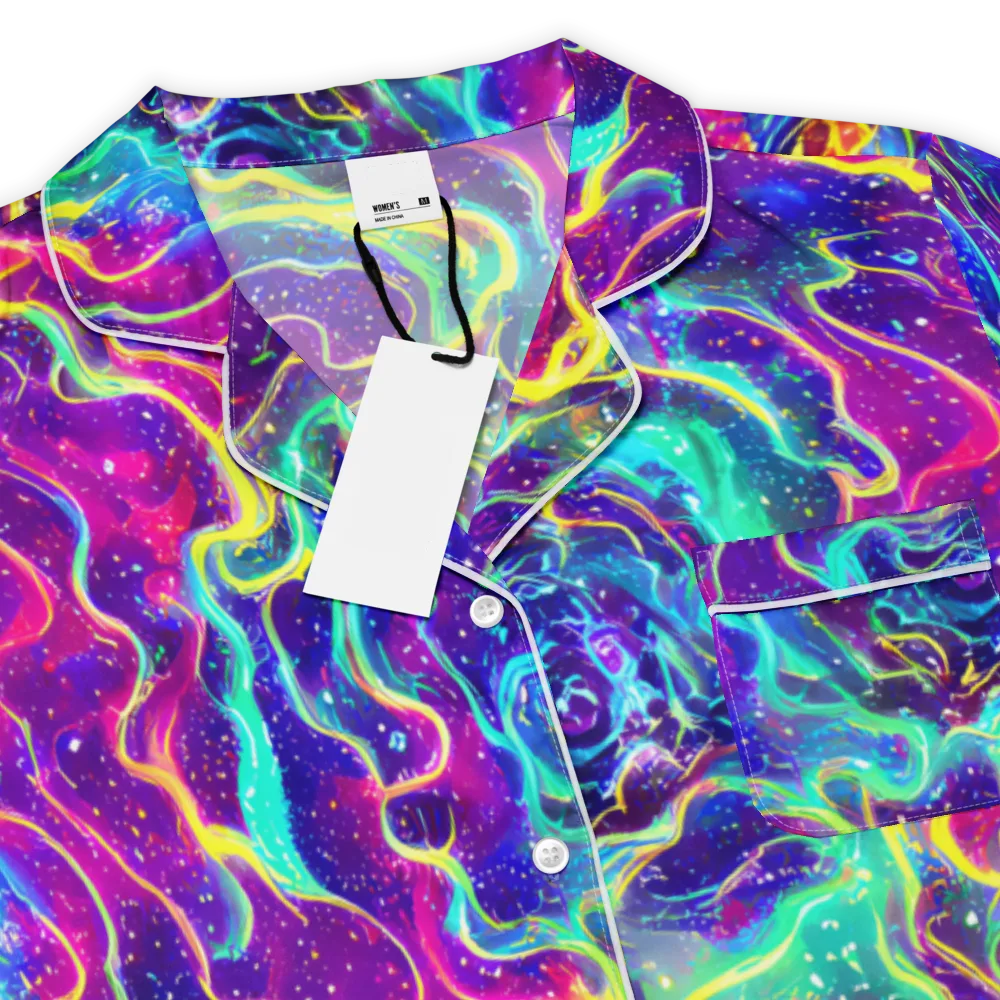 Liquid Light Show on Women's Short Sleeve Pajama Top — Product details