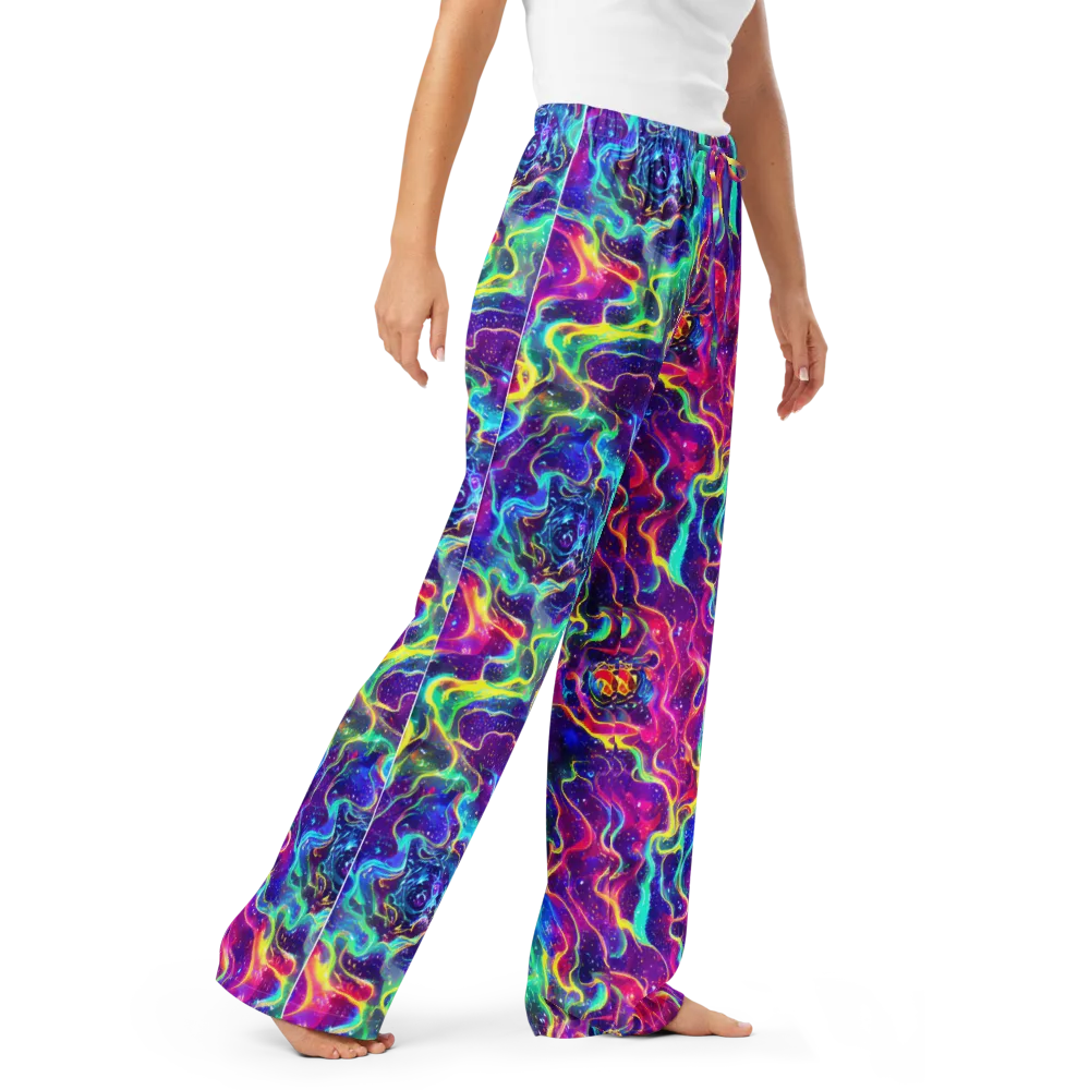 Liquid Light Show on Women's Pajama Pants — Right Front