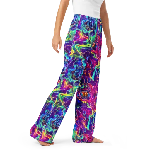 Liquid Light Show on a Women's Pajama Pants