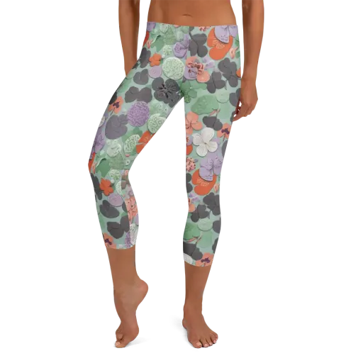 Garden Candy on a Capri Leggings
