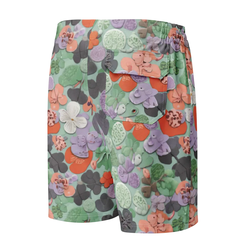 Garden Candy on Men's Board Shorts — Back