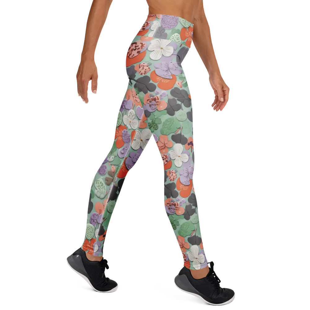 Garden Candy on Yoga Leggings — Right