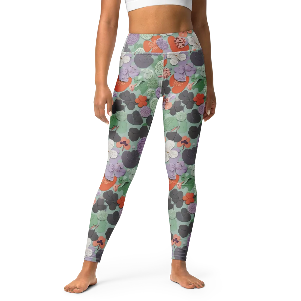 Garden Candy on Yoga Leggings — Front