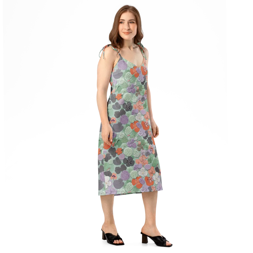 Garden Candy on Slip Dress — Right Front