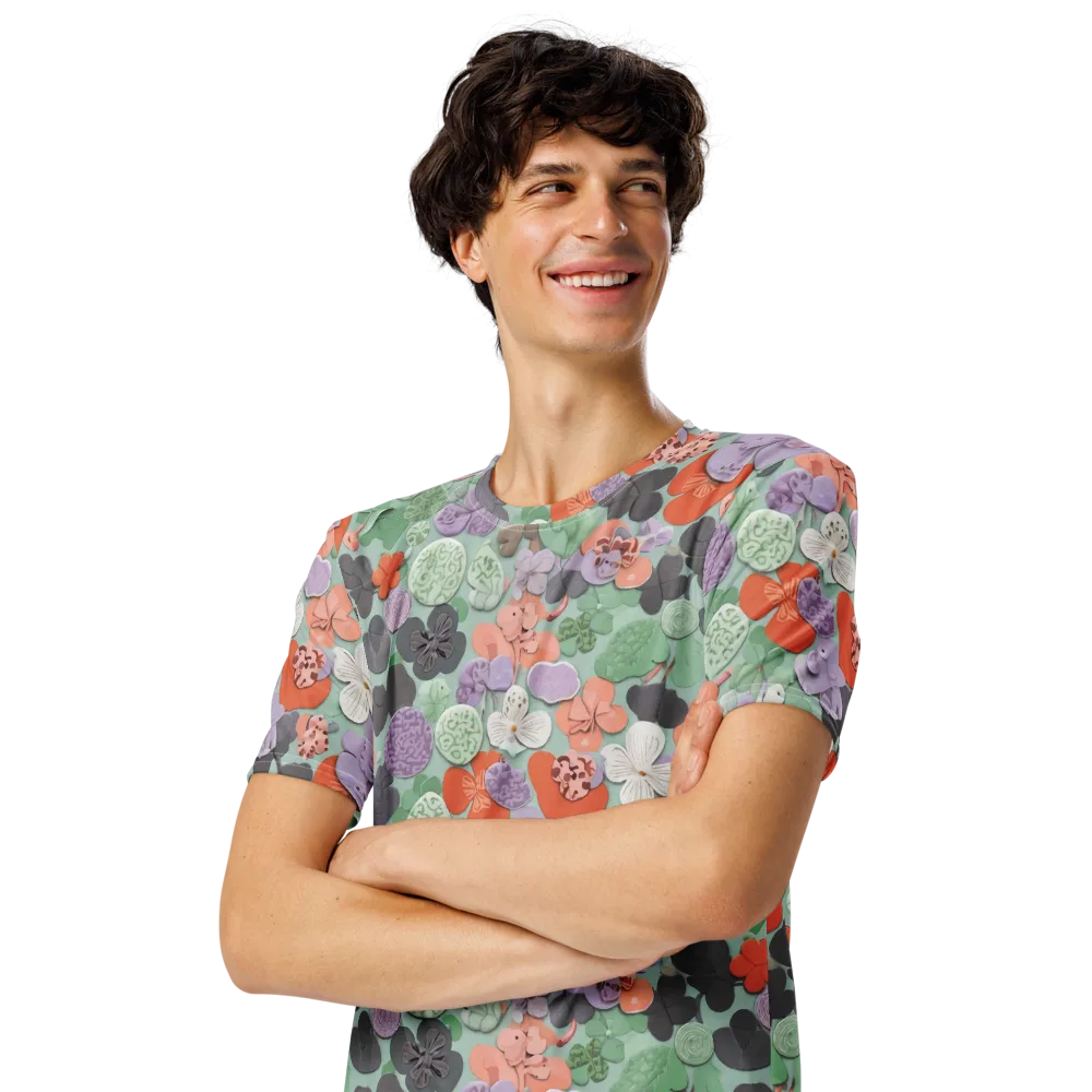 Garden Candy on Men's Crew Neck T-Shirt — Left Front