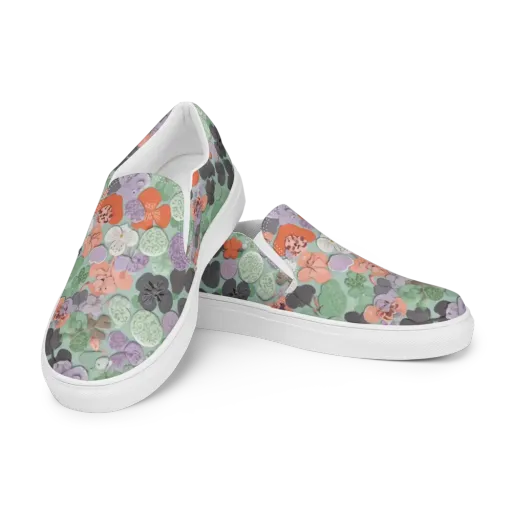 Garden Candy on a Men's Slip-On Canvas Shoes