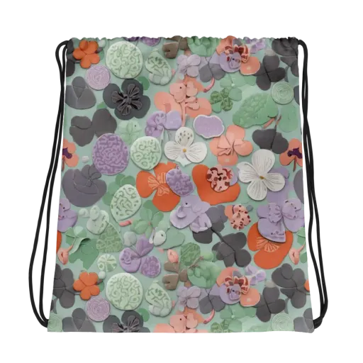 Garden Candy on a Drawstring Bag