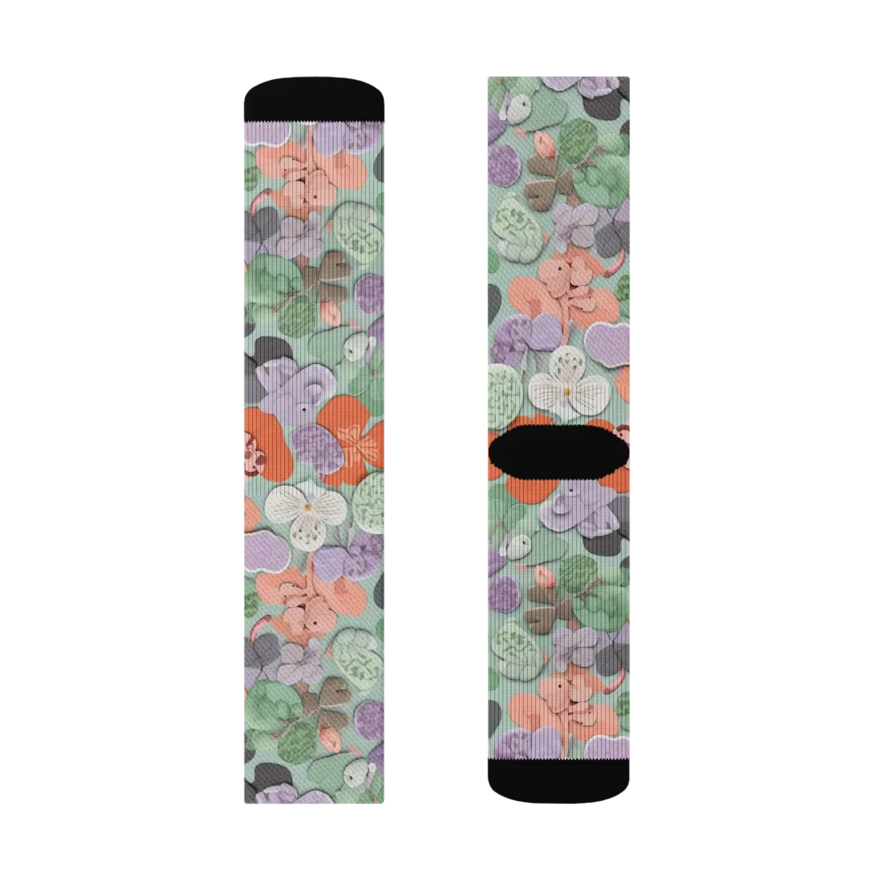 Garden Candy on Socks — Left Sock