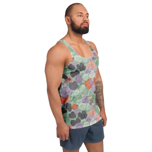 Garden Candy on a Men's Tank Top