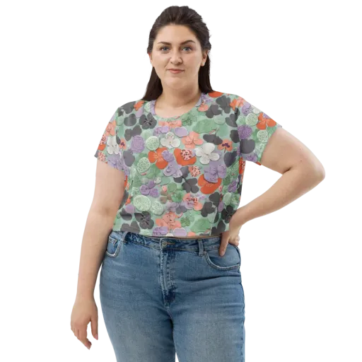 Garden Candy on a Crop Tee