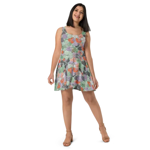 Garden Candy on a Skater Dress