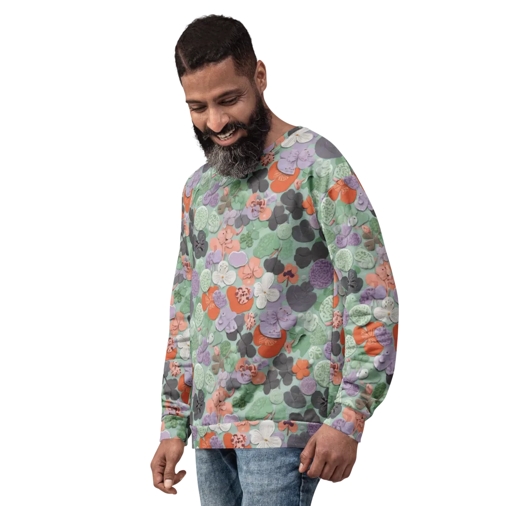 Garden Candy on Sweatshirt — Left Front