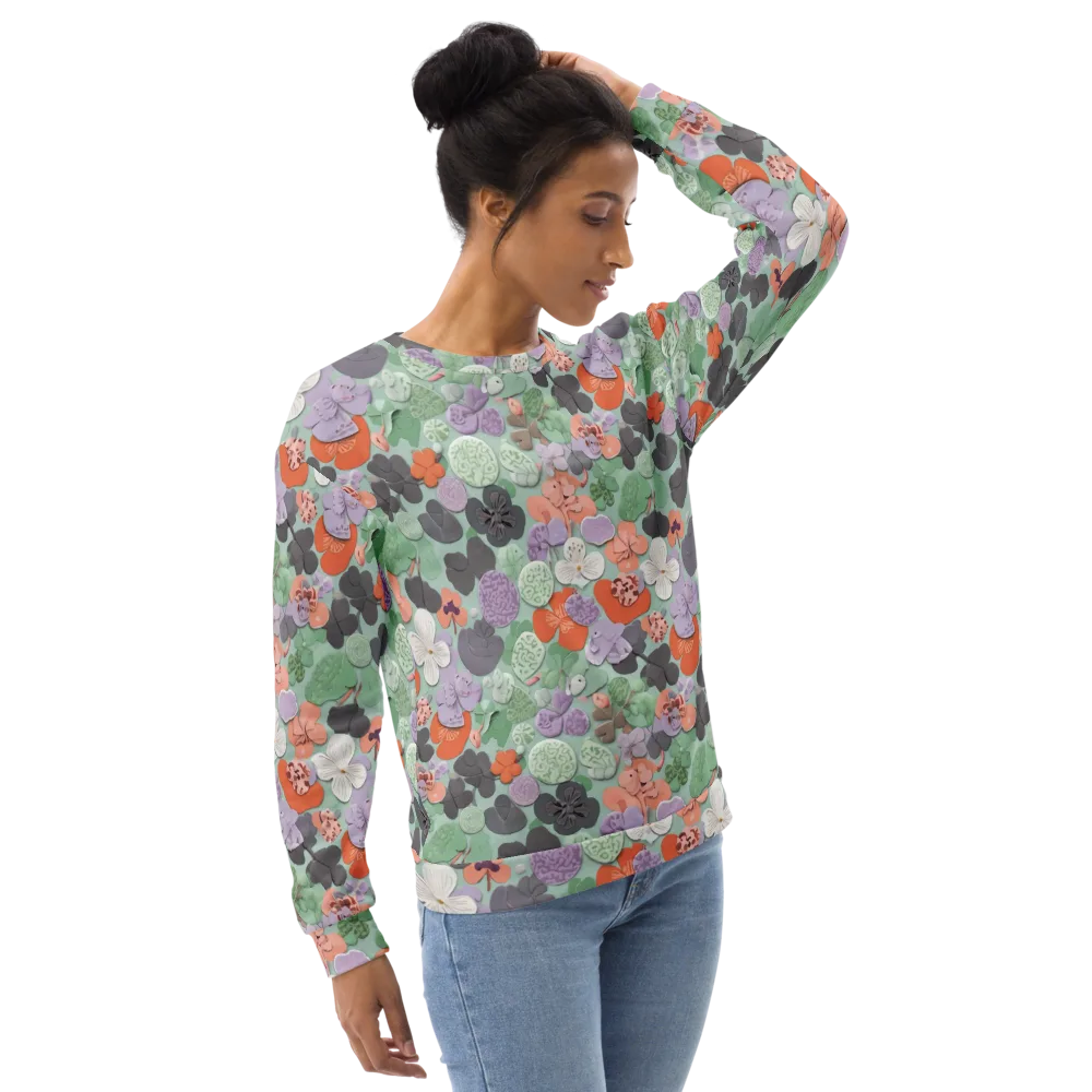 Garden Candy on Sweatshirt — Right Front
