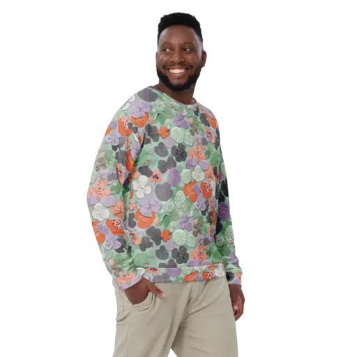 Garden Candy on a Sweatshirt