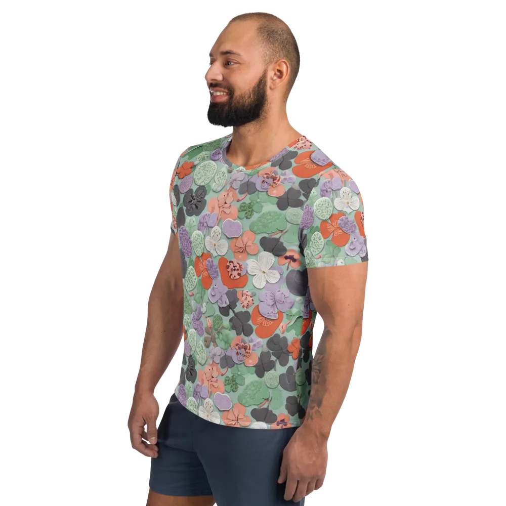 Garden Candy on Men's Athletic T-Shirt — Left