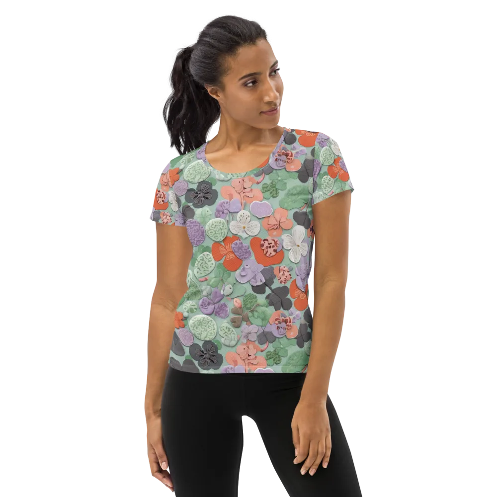 Garden Candy on Women's Athletic T-Shirt — Front
