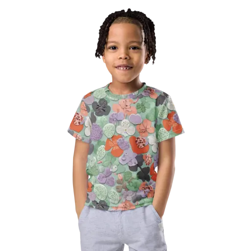 Garden Candy on a Kids Crew Neck T-Shirt